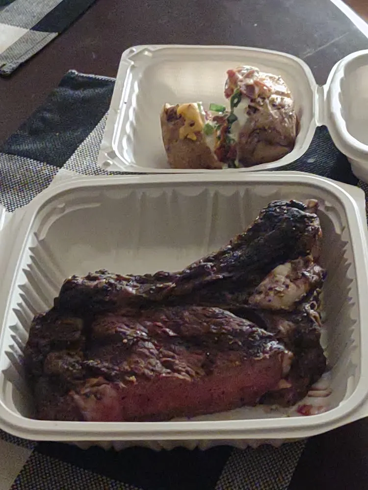 Elite Prime Cowboy Cut Ribeye & Loaded Baked Potato