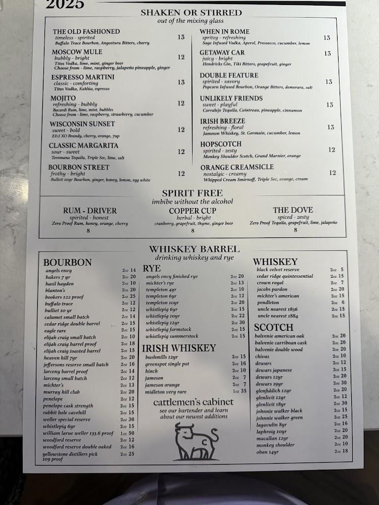 Cattlemen's Steakhouse Menu image 3